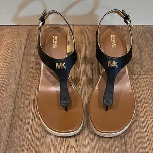 Michael Kors Black sandals 2.5 inch heel great condition